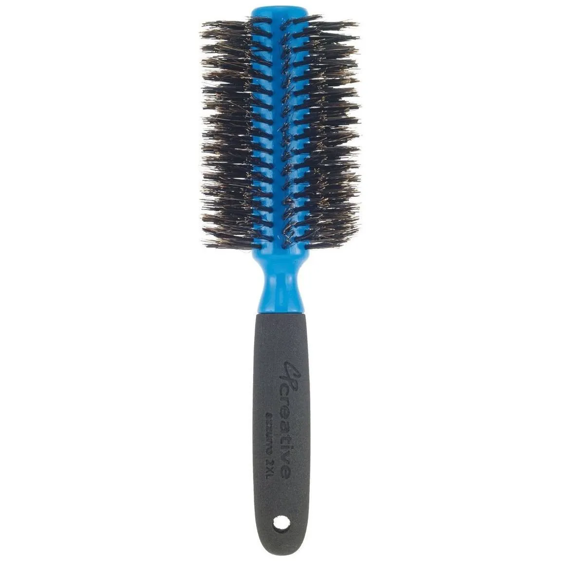 Azzurro Wood  Barrel Round Boar Bristle Hair Brush
