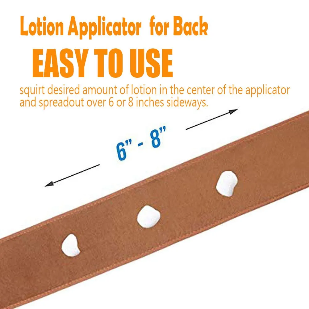 Back Lotion Applicators, Apply Lotion To Back Easily, Back Buddy Lotion Applicator For Back Self Applicator, Work With Self Tanning Mitt, Non- Absorbent Band. Dark