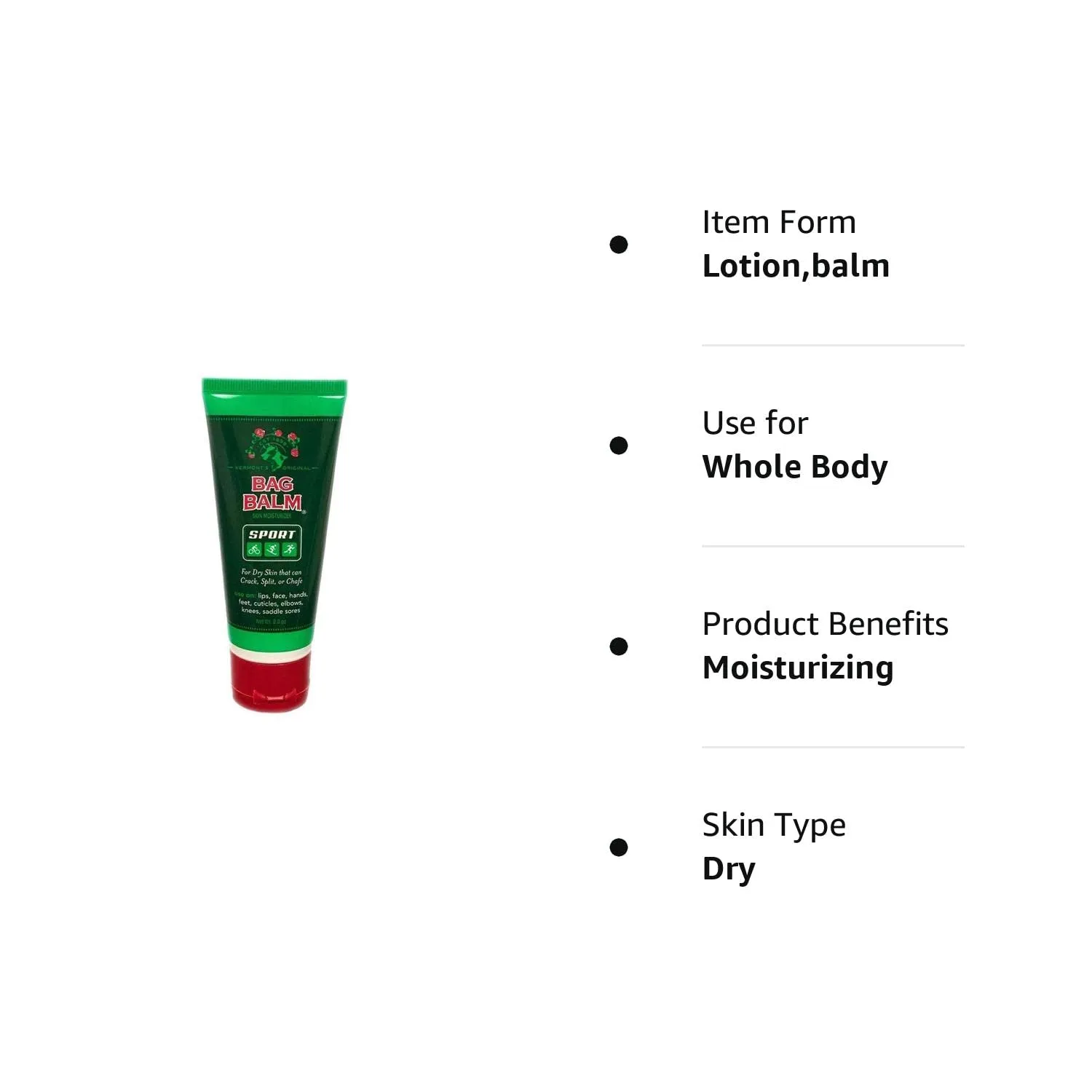Bag Balm Vermont's Original Hand & Body Dry Skin Lotion, Daily Hand Lotion fo...
