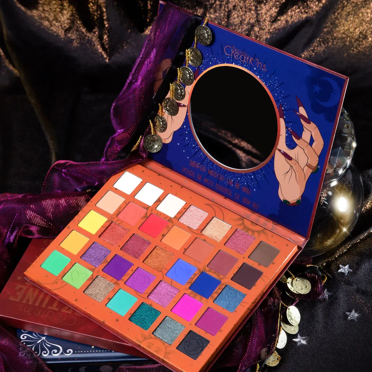 BEAUTY CREATIONS Fortune Teller Past Present Futuire Madame Ruby Eyeshadow Palette inquire within ￼