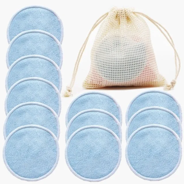 Beauty Reusable Bamboo Makeup Remover Pads