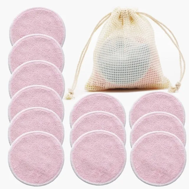 Beauty Reusable Bamboo Makeup Remover Pads