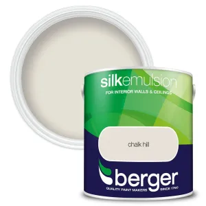 Berger Walls & Ceilings Silk Emulsion Paint | Chalk Hill