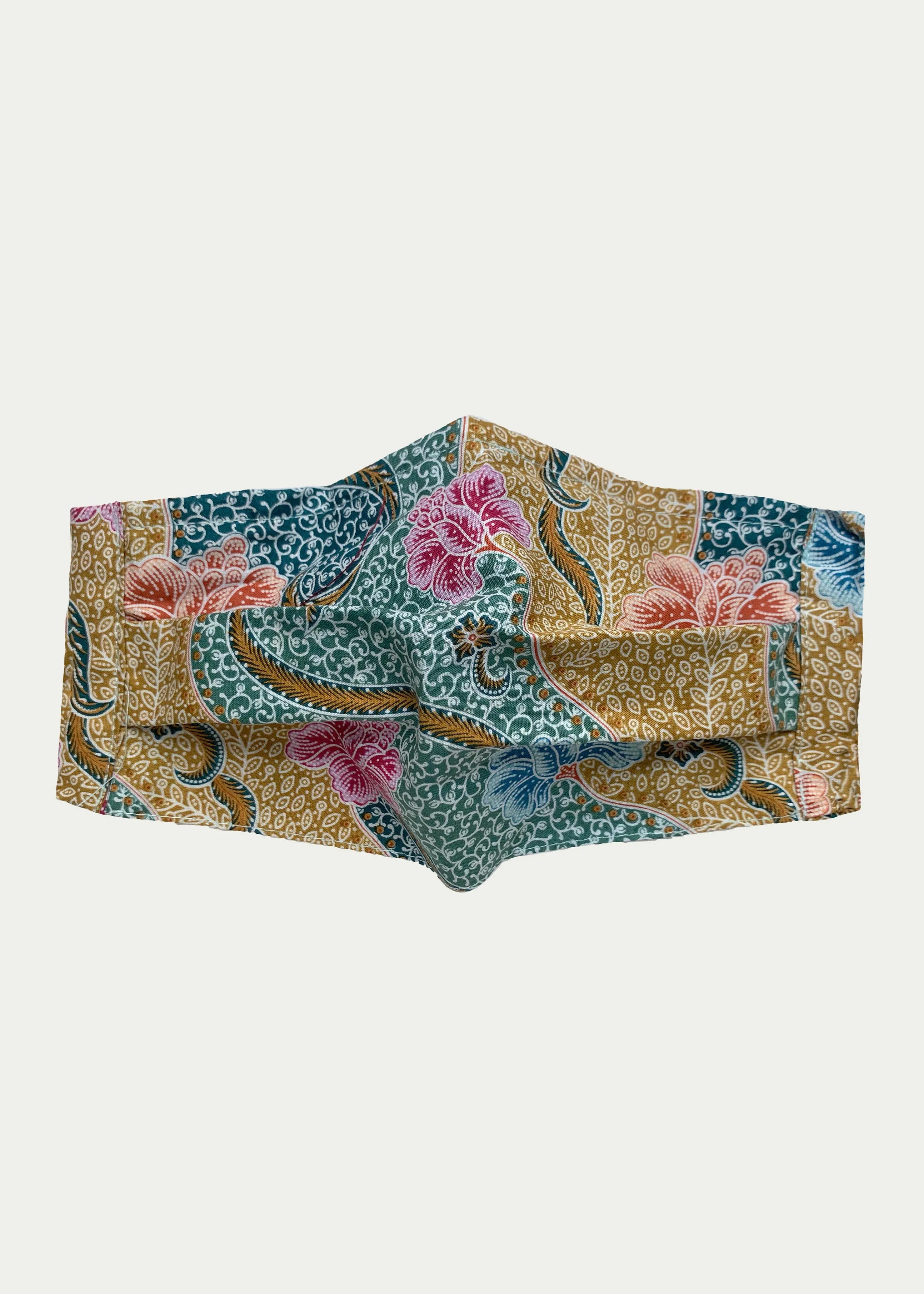 Bi-fold Reusable Batik Mask (filter pocket, nose wire)