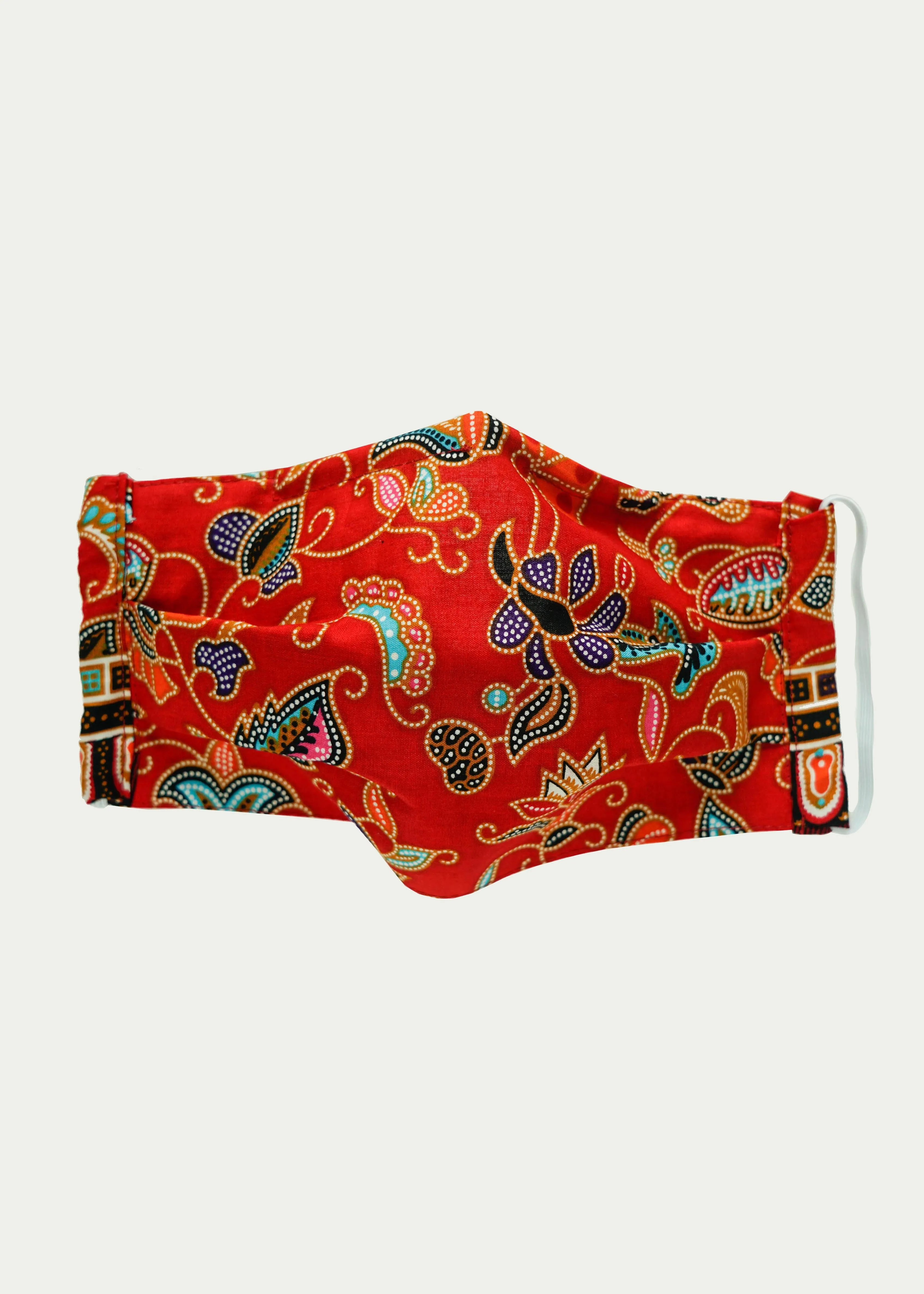 Bi-fold Reusable Batik Mask (filter pocket, nose wire)