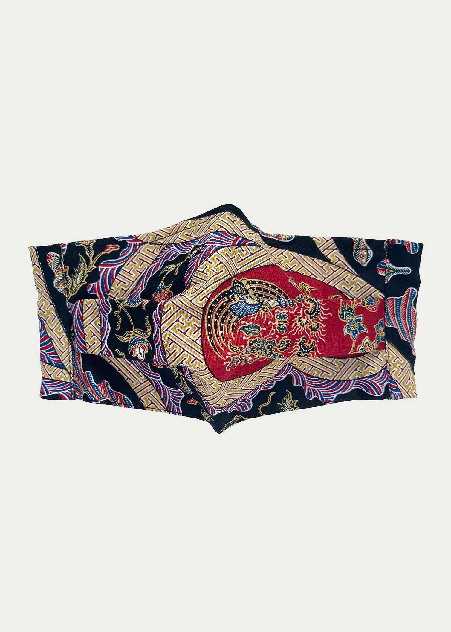 Bi-fold Reusable Batik Mask (filter pocket, nose wire)
