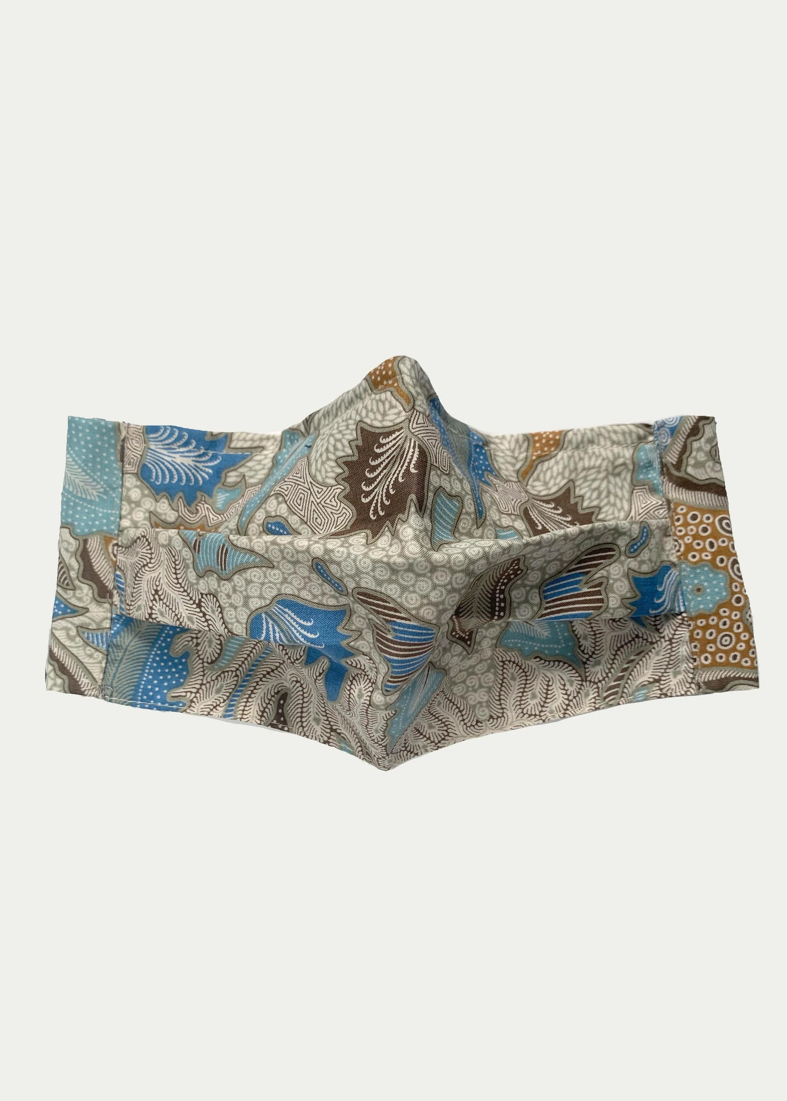 Bi-fold Reusable Batik Mask (filter pocket, nose wire)