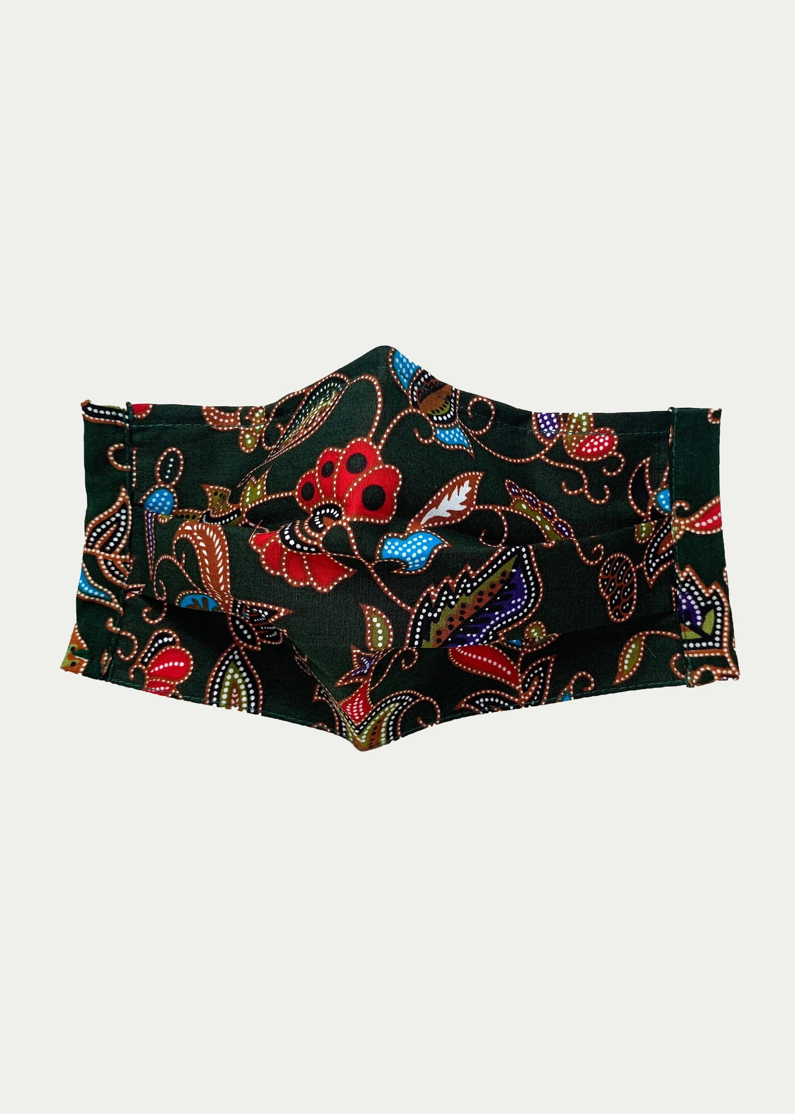 Bi-fold Reusable Batik Mask (filter pocket, nose wire)