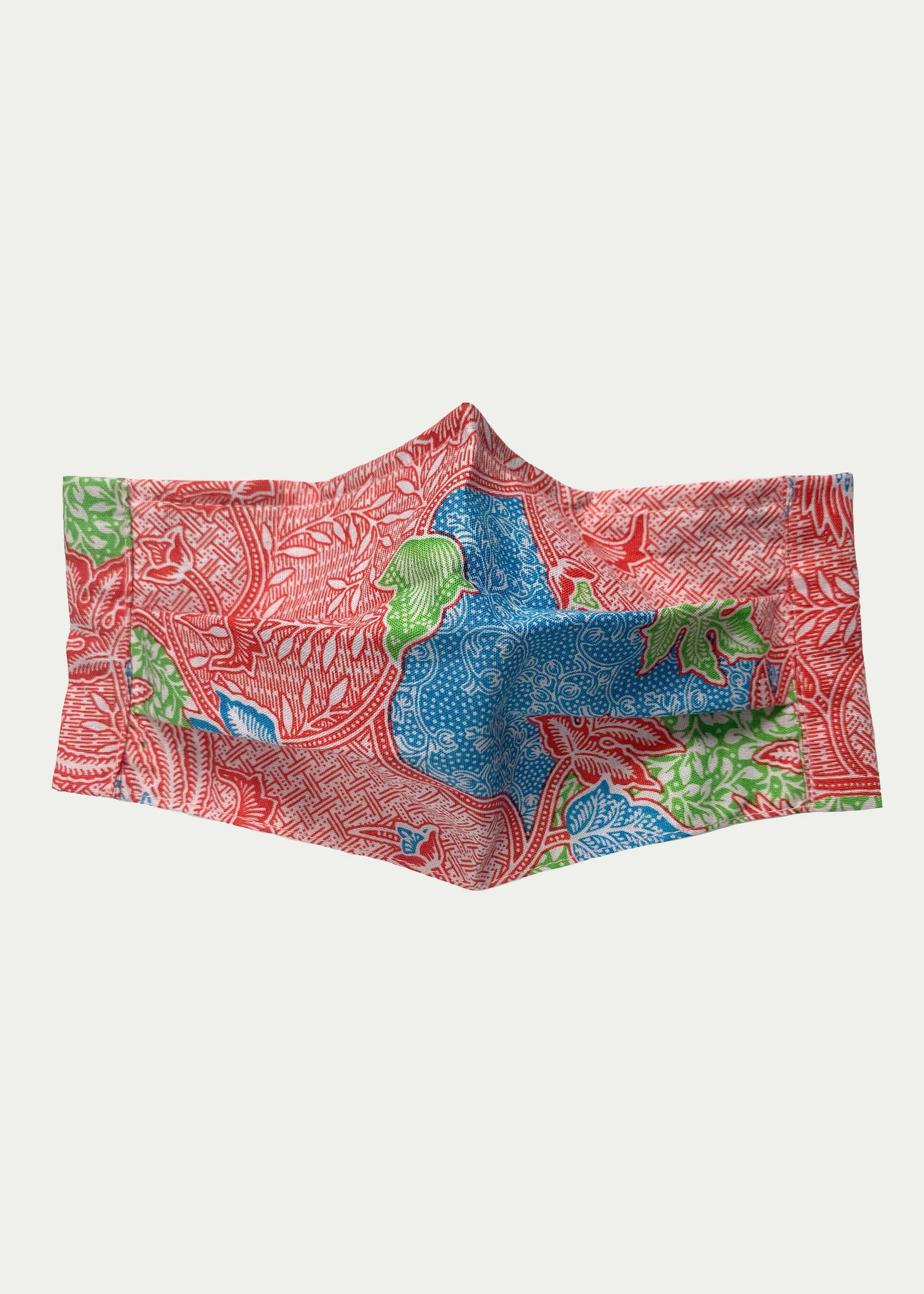 Bi-fold Reusable Batik Mask (filter pocket, nose wire)