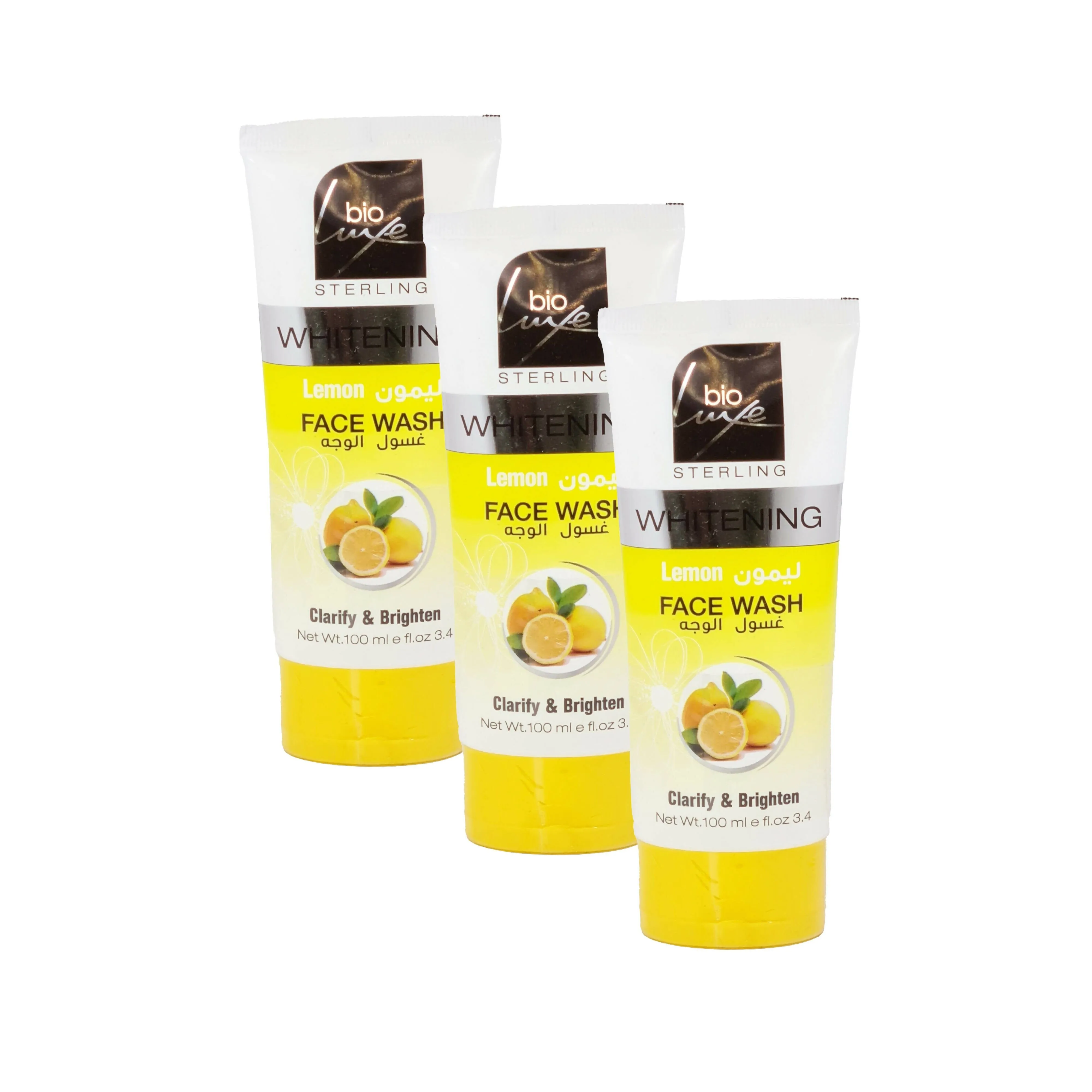 Bio Luxe Whitening Lemon Face Wash - 100ml (Pack Of 3)