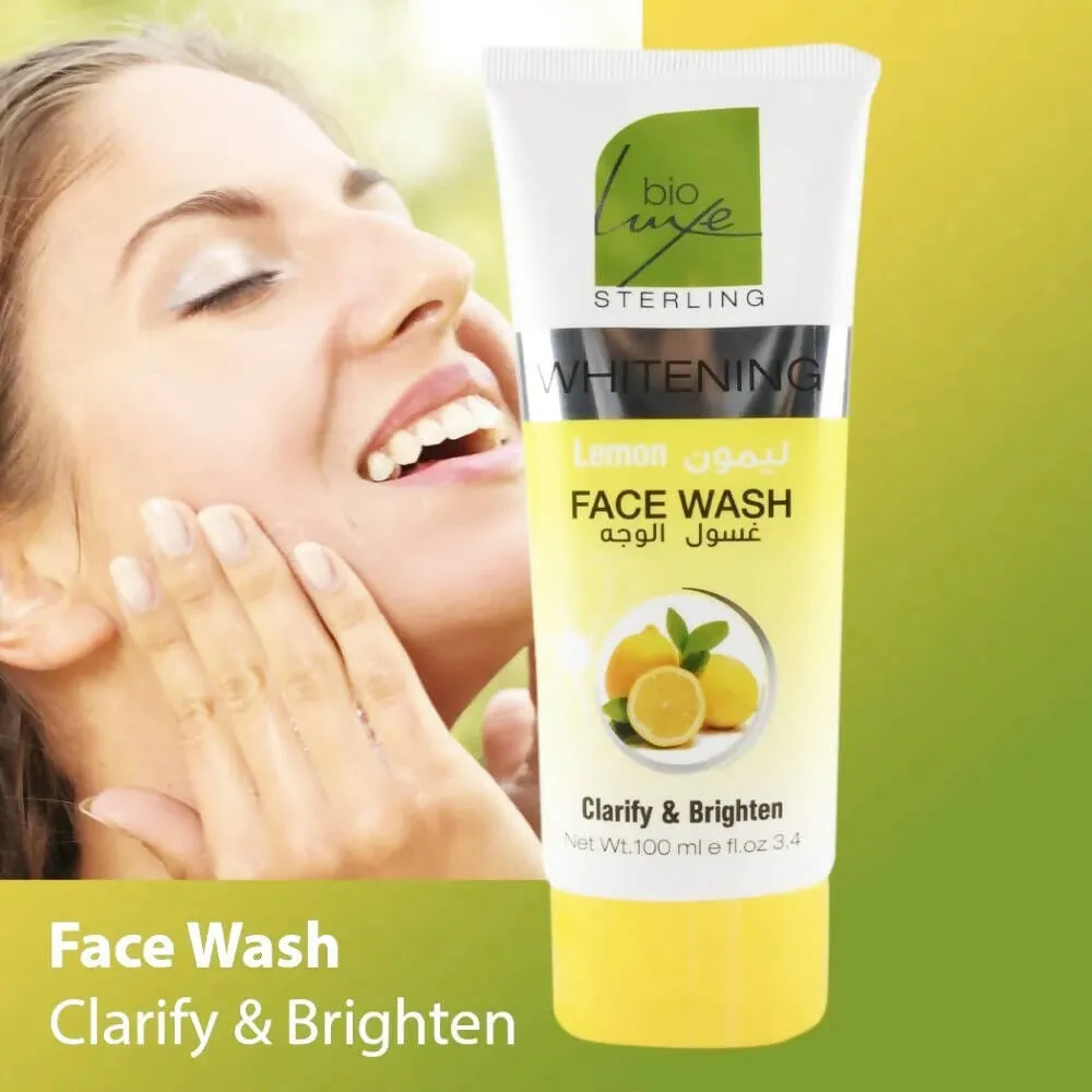 Bio Luxe Whitening Lemon Face Wash - 100ml (Pack Of 3)