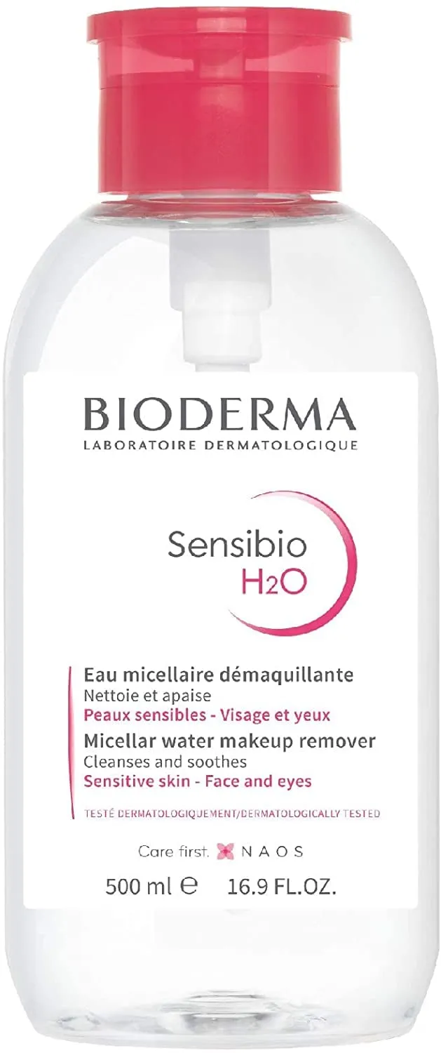 Bioderma - Sensibio - H2O Micellar Water - Makeup Remover Cleanser - Face Cleanser for Sensitive Skin