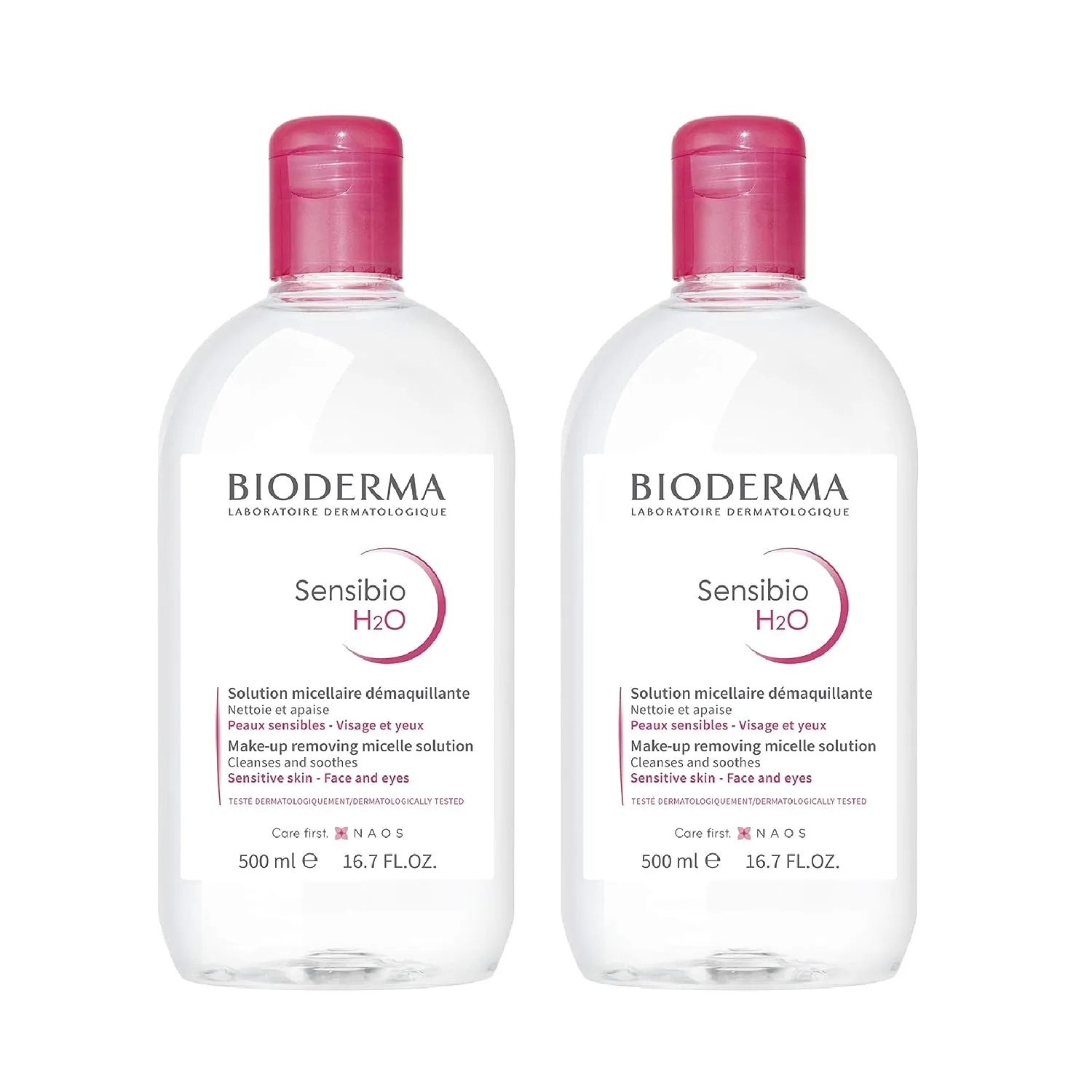 Bioderma - Sensibio - H2O Micellar Water - Makeup Remover Cleanser - Face Cleanser for Sensitive Skin