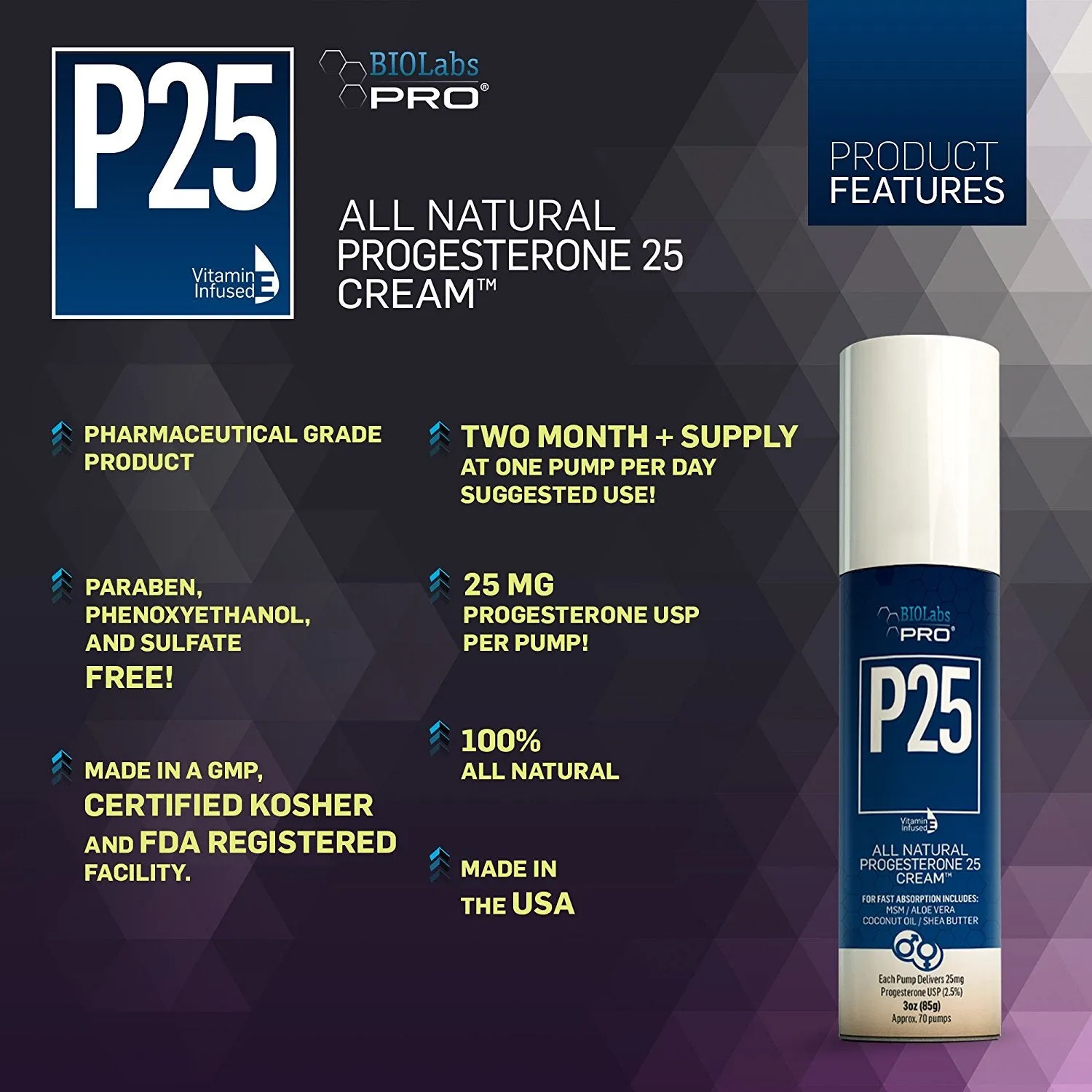 BIOLabs PRO® Natural P25 Cream