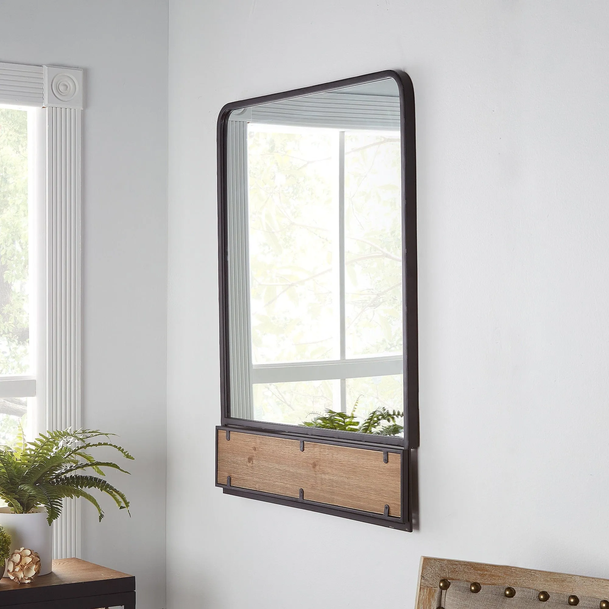 Black Framed Wall Mirror