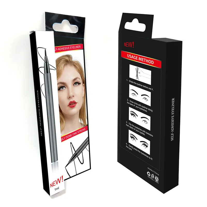 Black Liquid Self Adhesive Eyelashes Eye Liner Pen