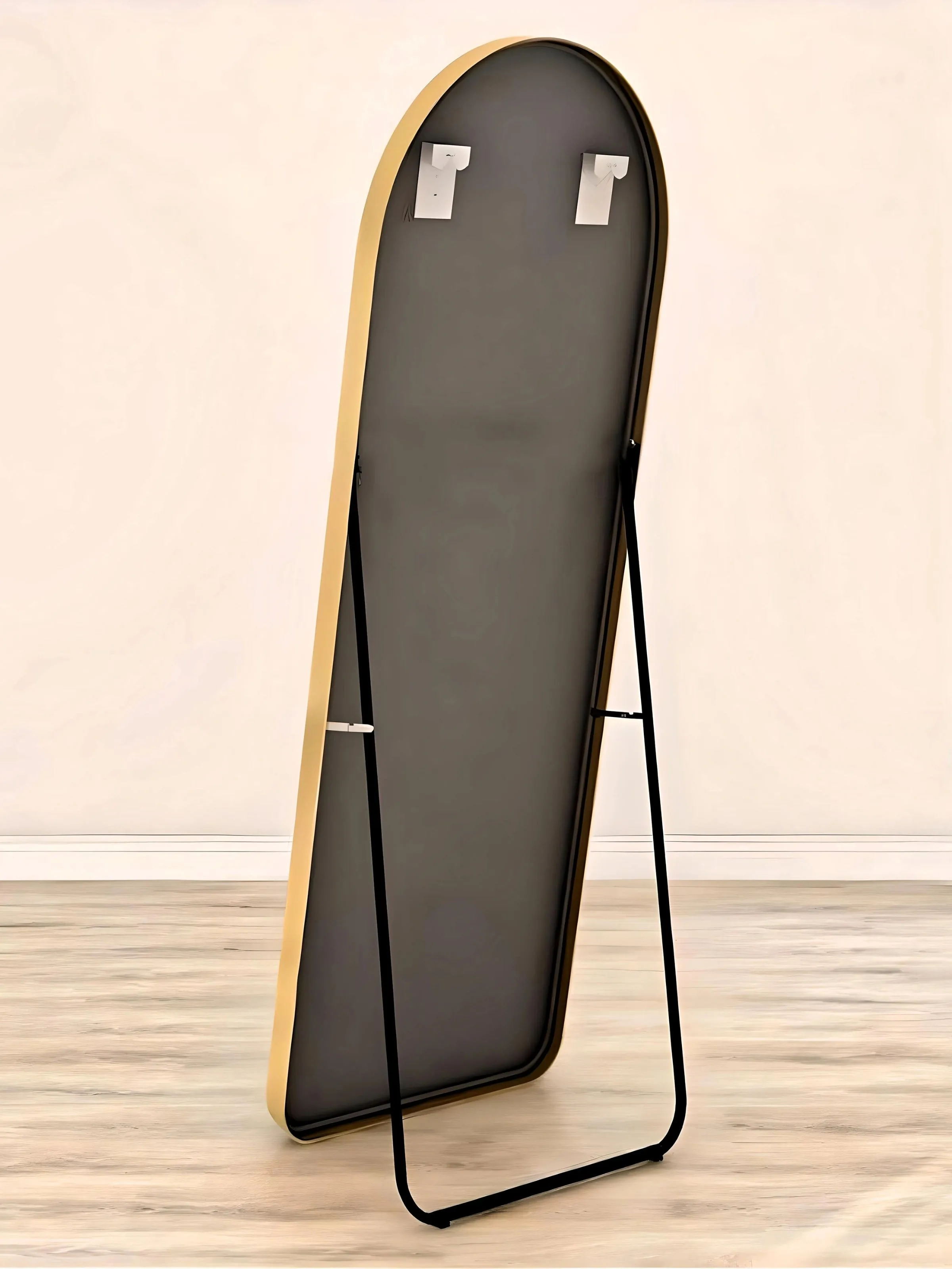 Blackish L-Corner Standing Mirror