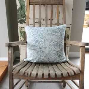 Blue Carousel Cushion