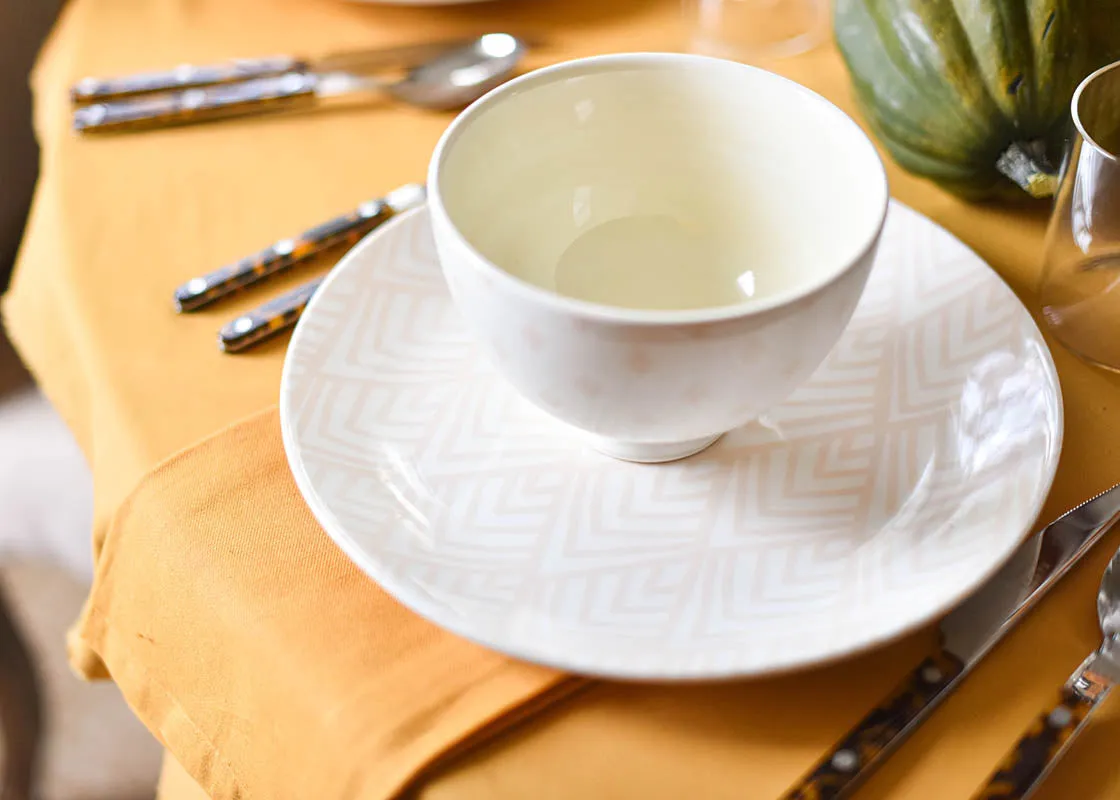 Blush Layered Diamond Dinner Plate