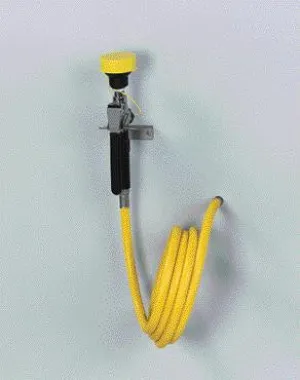 Bradley Wall Mounted Hand Held Spray Hose With Yellow Thermoplastic Hose