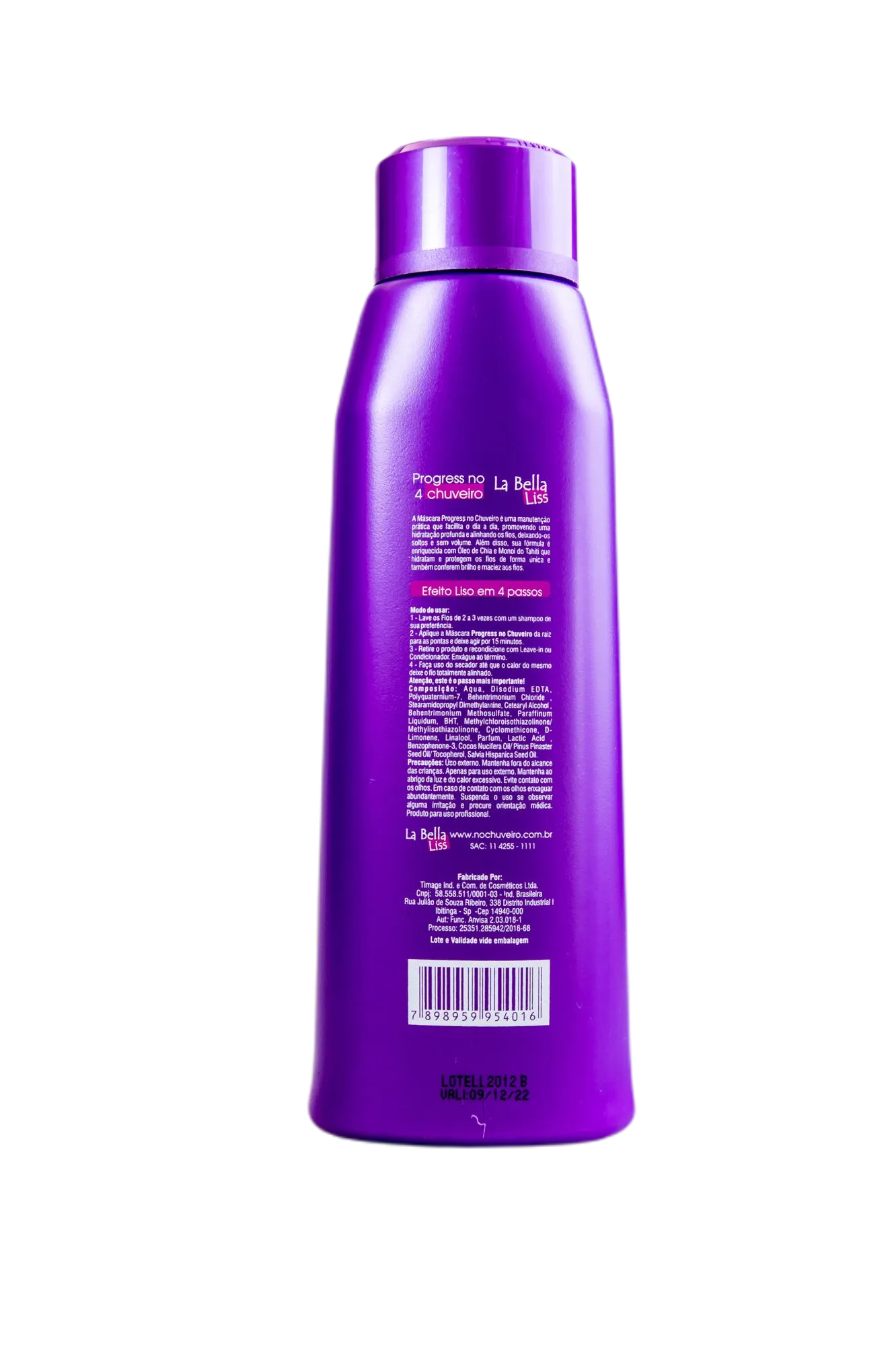 Brazilian Straightening Treatment Shower Progressive Mask 500ml - La Bella Liss