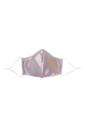 Bridal Reusable Face Mask - Plain Blush Satin