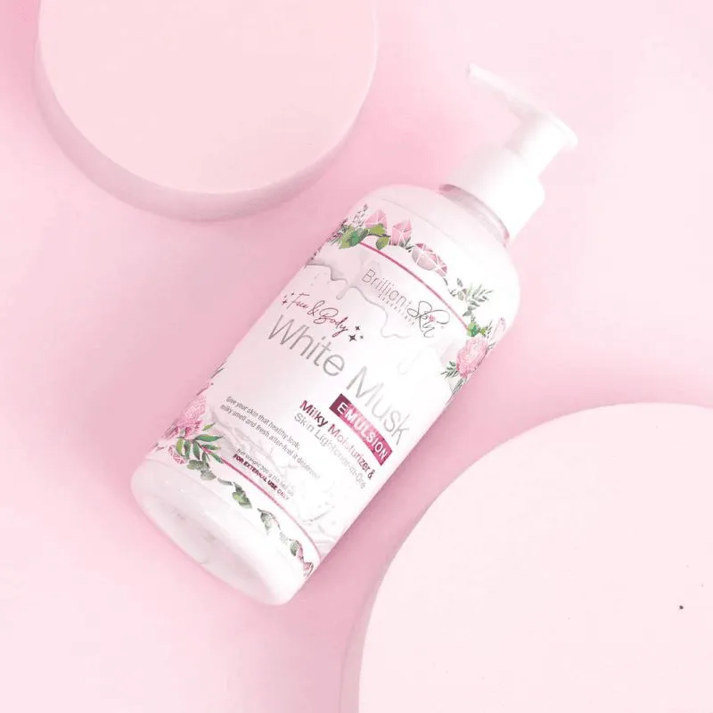 Brilliant Face & Body White Musk Emulsion Lotion - 300g