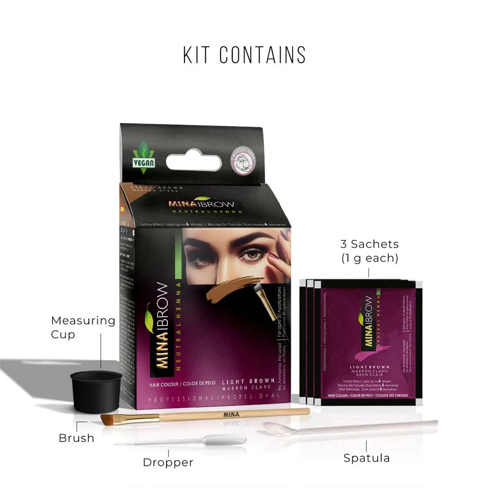 Brow Henna Regular Kit - Light Brown