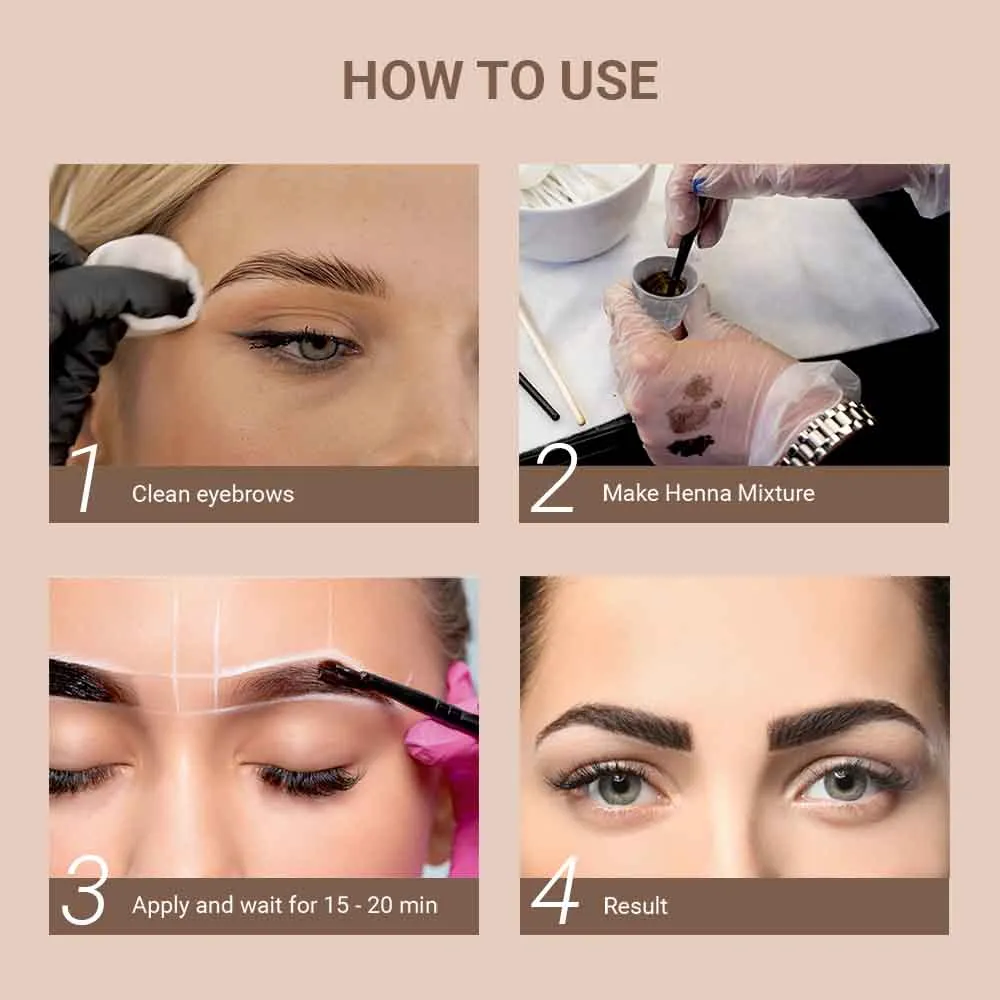 Brow Henna Regular Kit - Light Brown