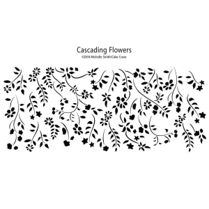 Cascading Flowers Stencil