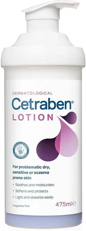 Cetraben Lotion for Dry, Sensitive or Eczema Skin, Dermatological Body Lotion - 500ml