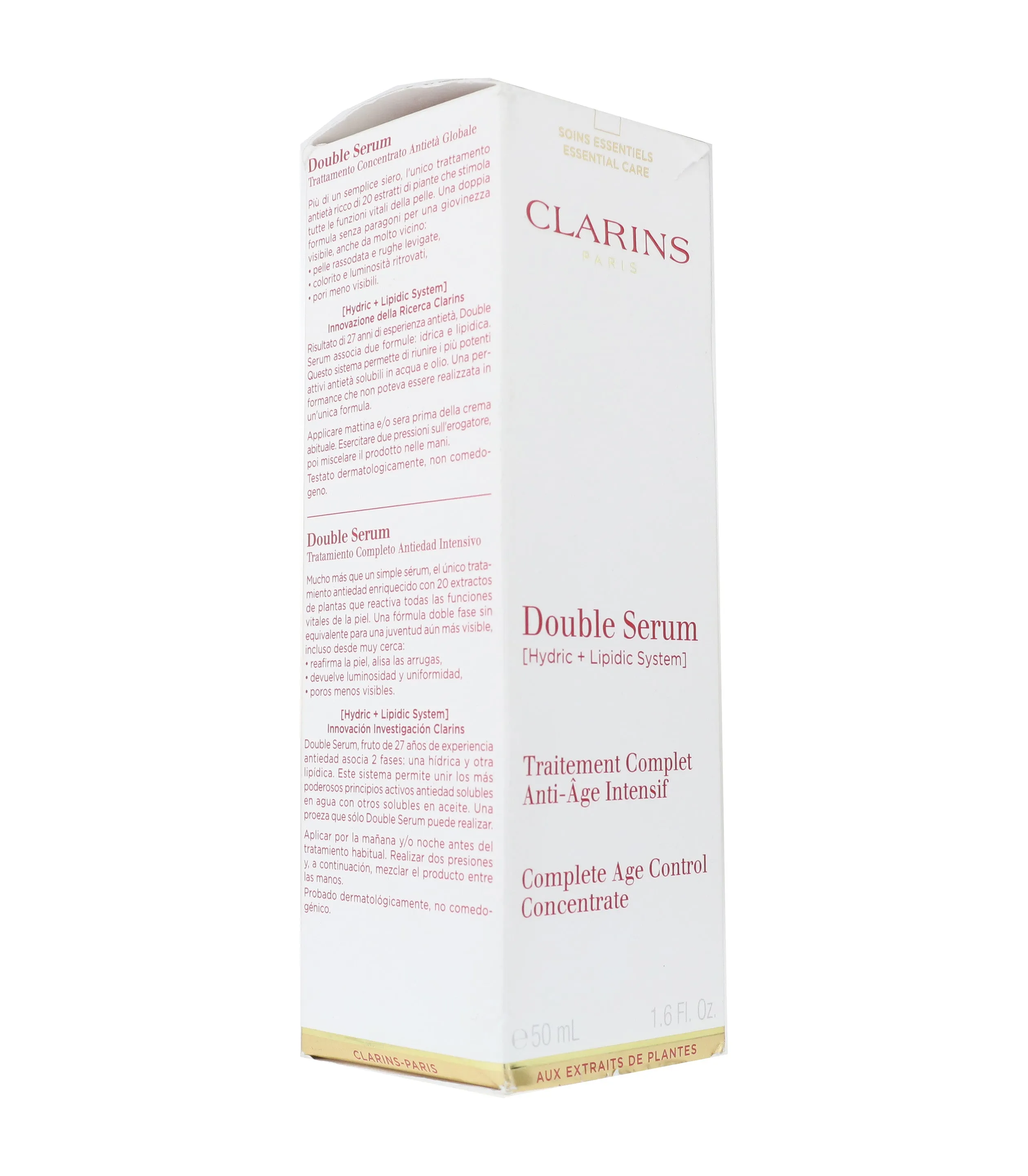 Clarins Double Serum Complete Age Control Concentrate 1.6Oz/50ml New In Box