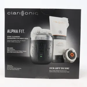 Clarisonic Alpha Fit Men 4 Pcs Cleansing Gift Set  / New With Box