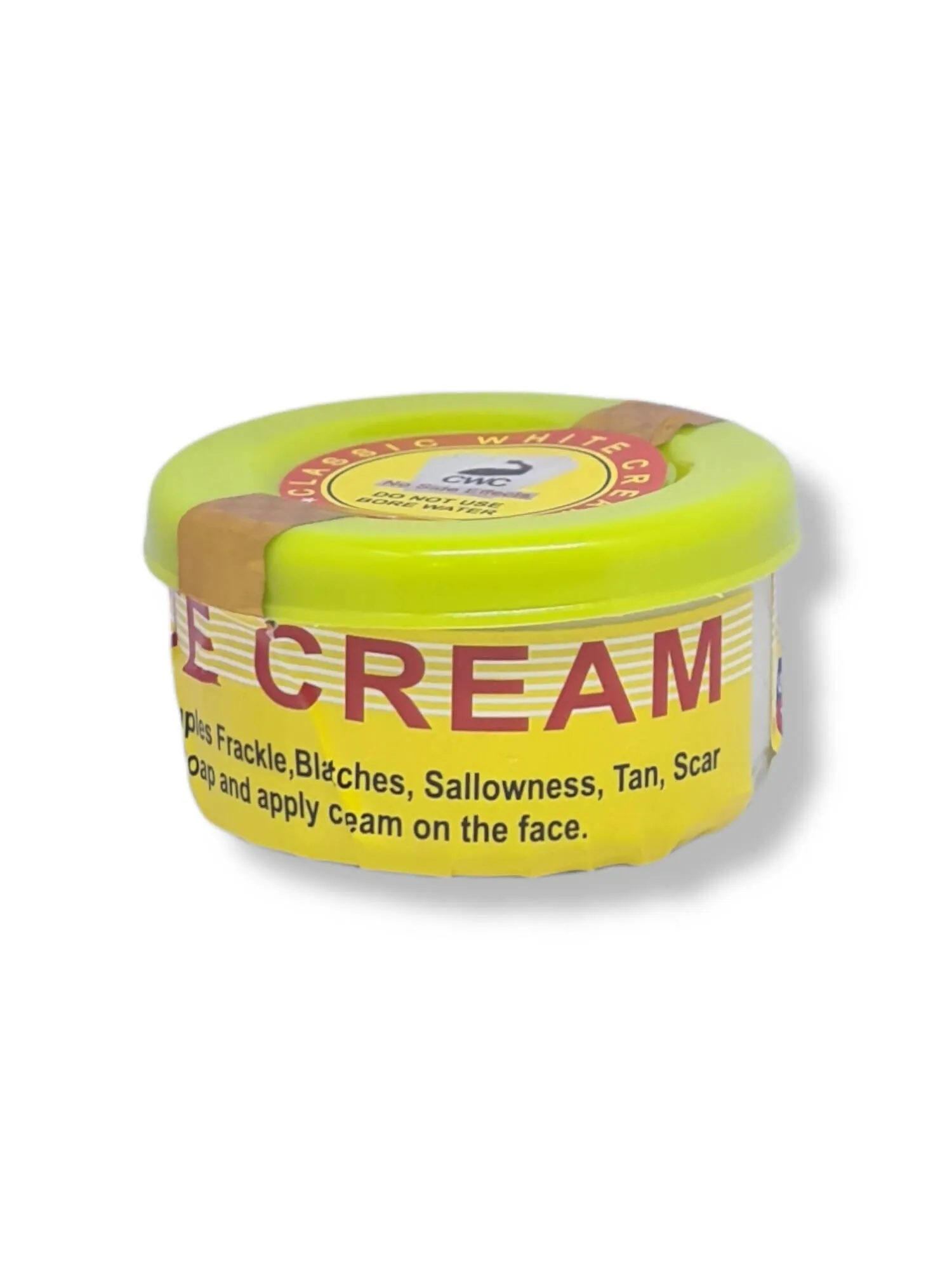 Classic white cream yellow colour 50g