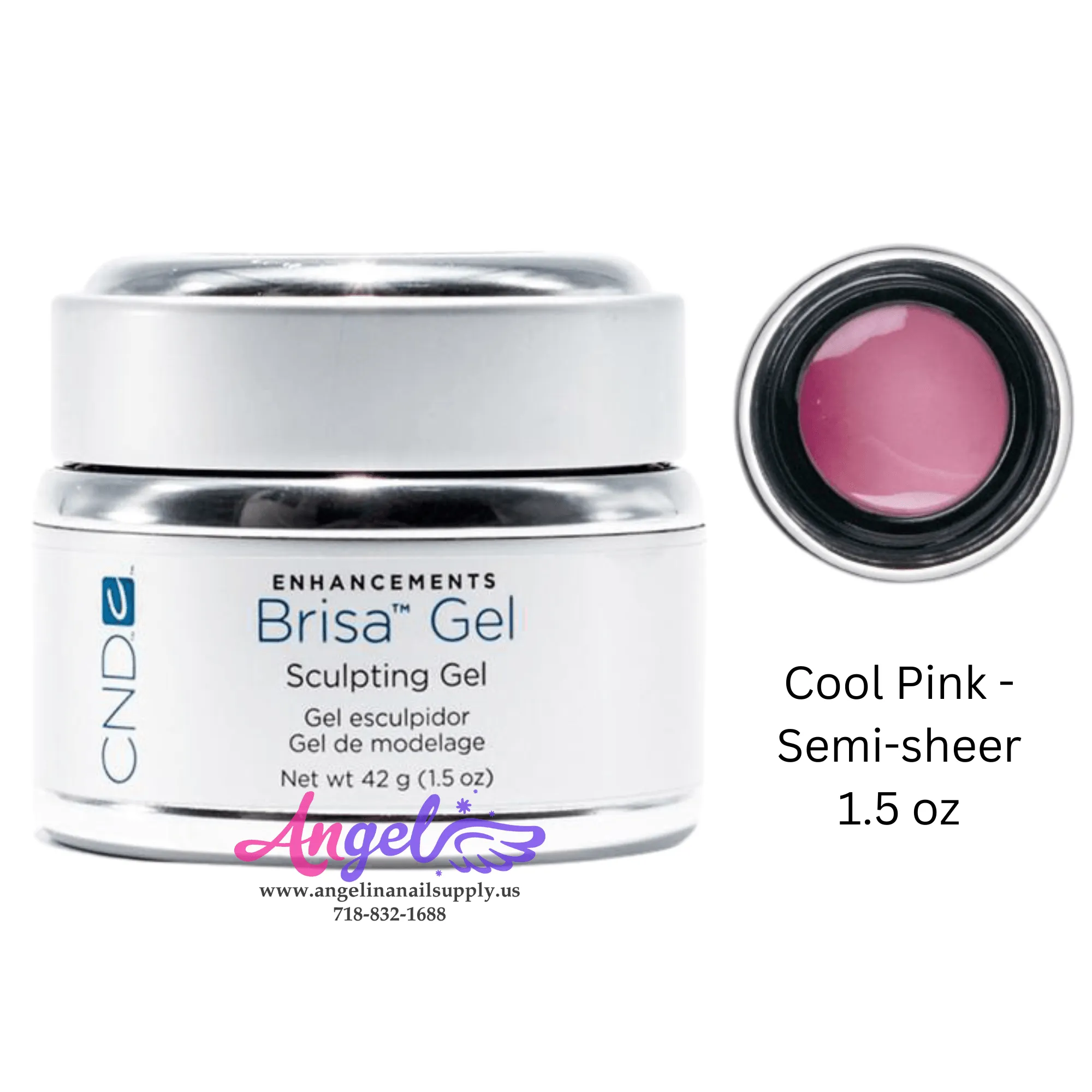 CND Brisa Gel Cool Pink Semi-Sheer (Box/6 pcs)