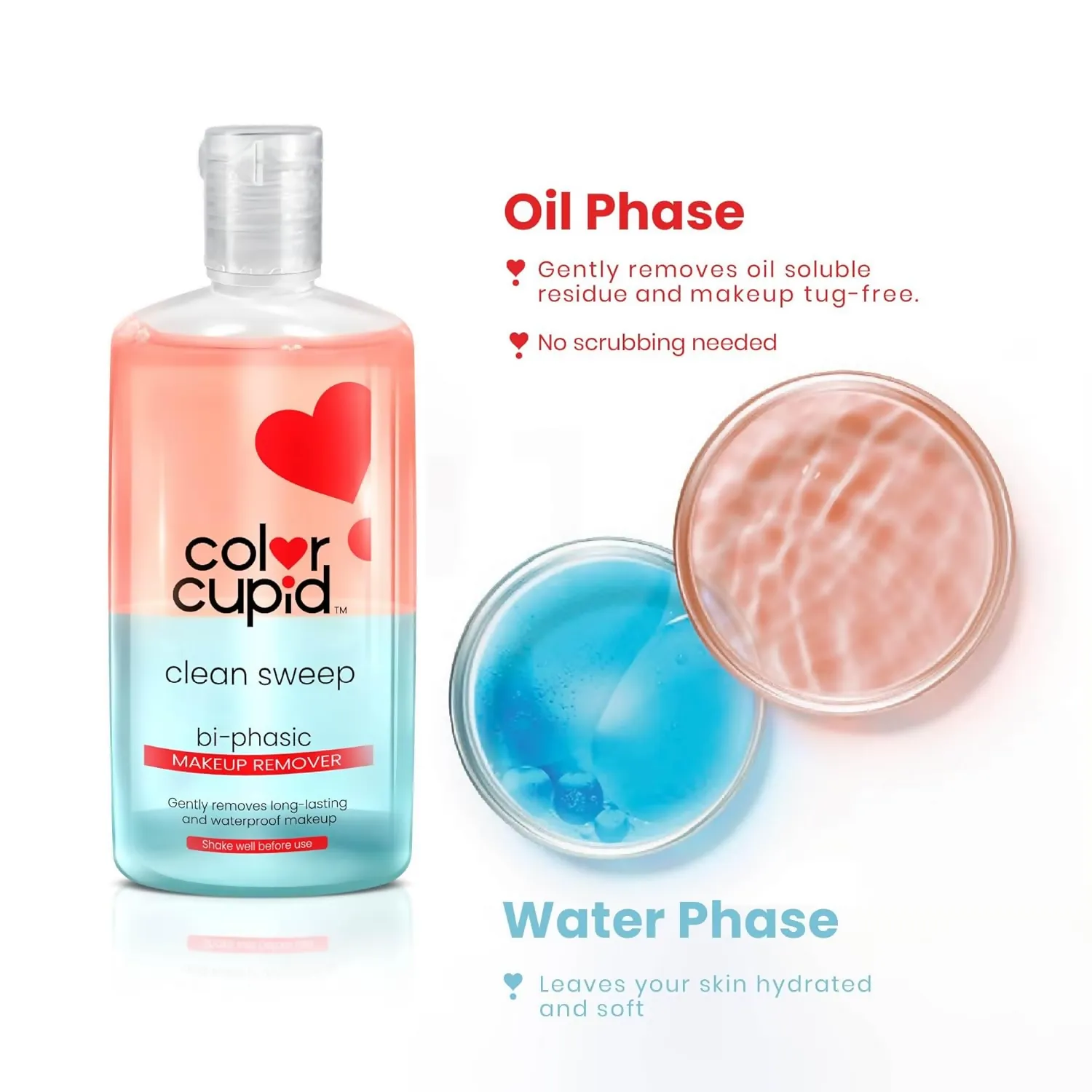 Color Cupid Bi-Phase Makeup Remover | For lips, eyes and face