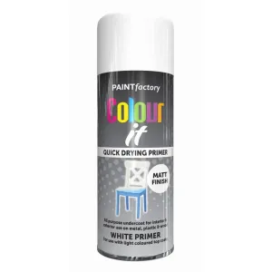 Colour It Plastic Primer White 400ml