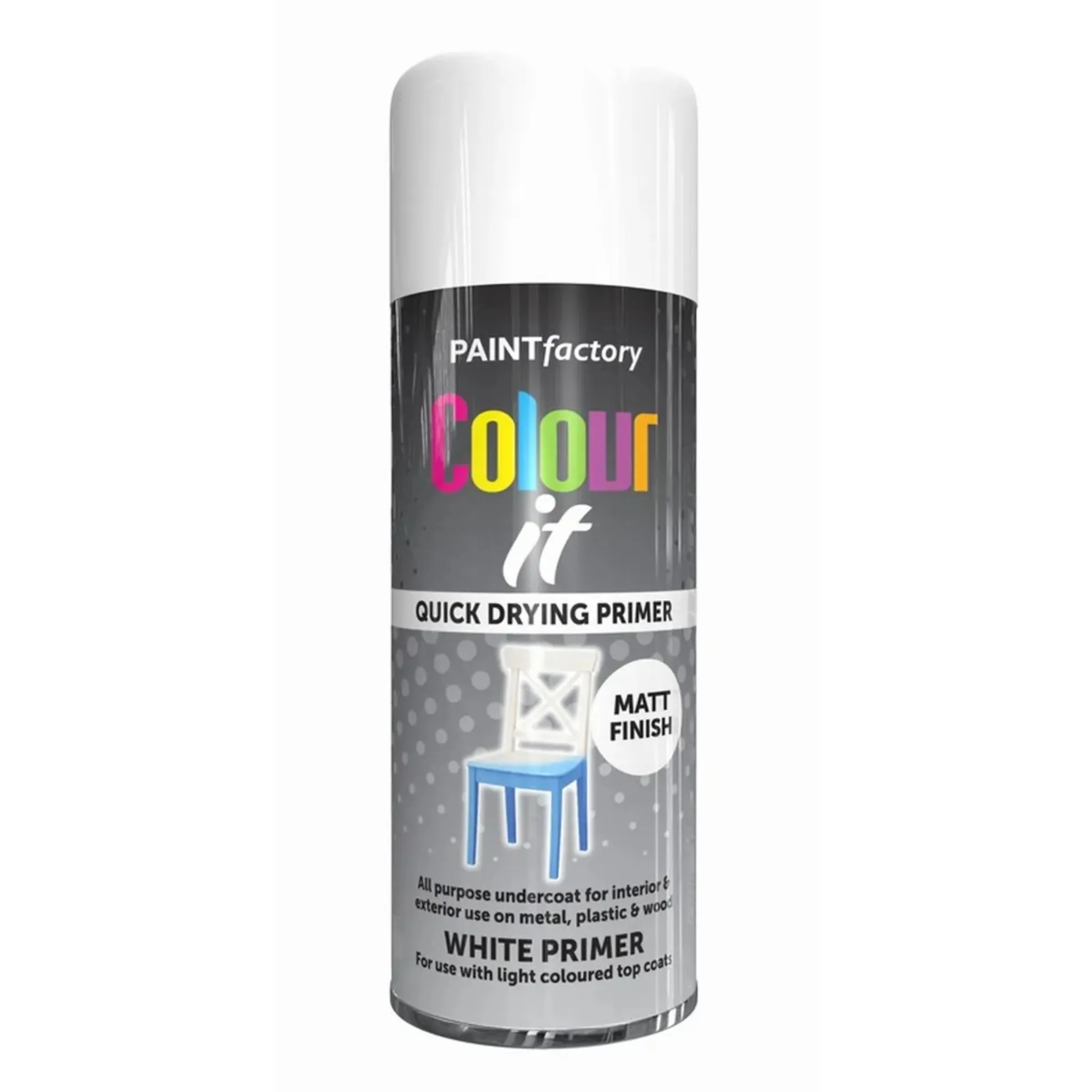 Colour It Plastic Primer White 400ml