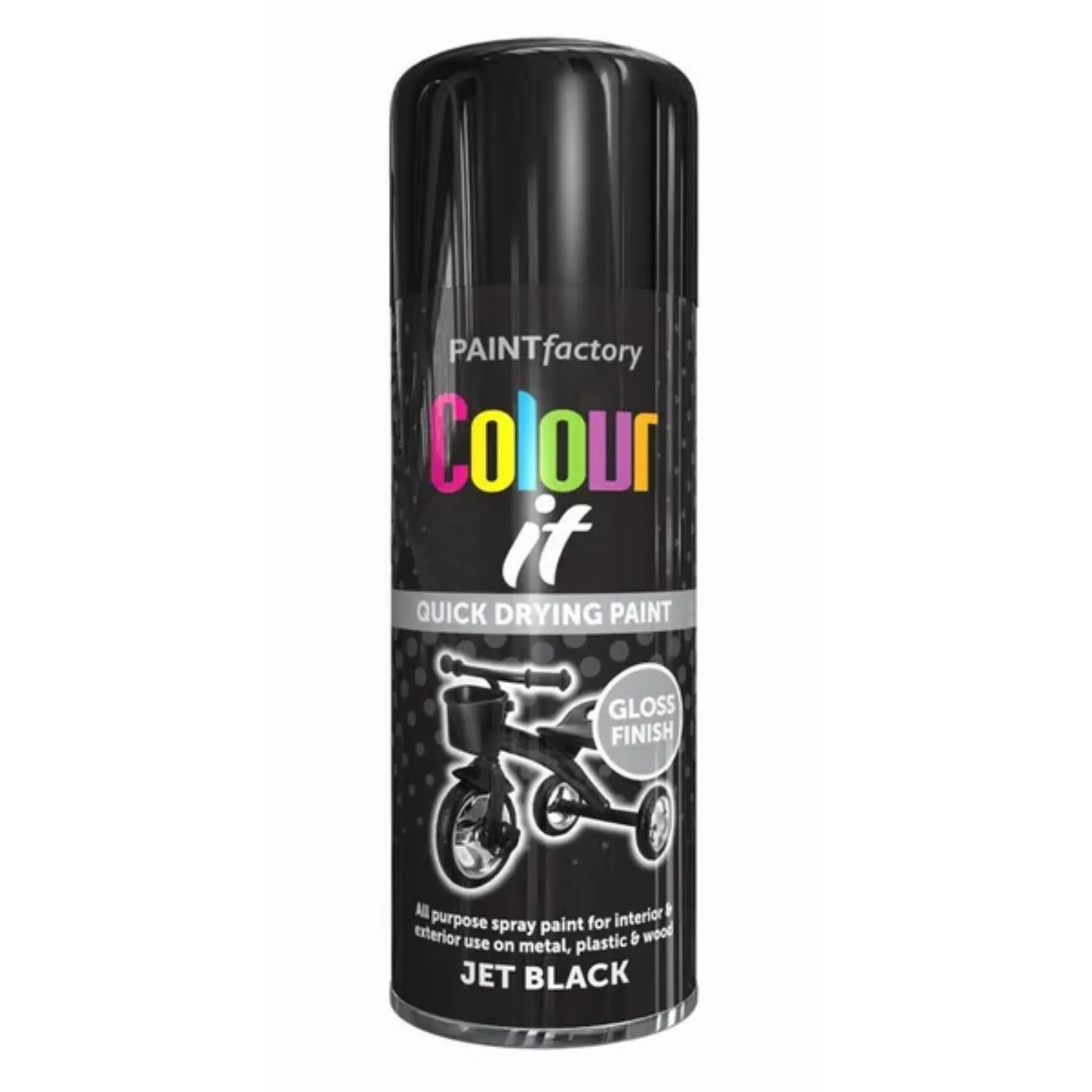 Colour It Spray Jet Black Gloss - 400ml
