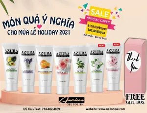 COMBO - AZURA lotion (7 scents) - 60pcs/box - (100ml/3.4oz) - For Holiday Gift included Gift boxes