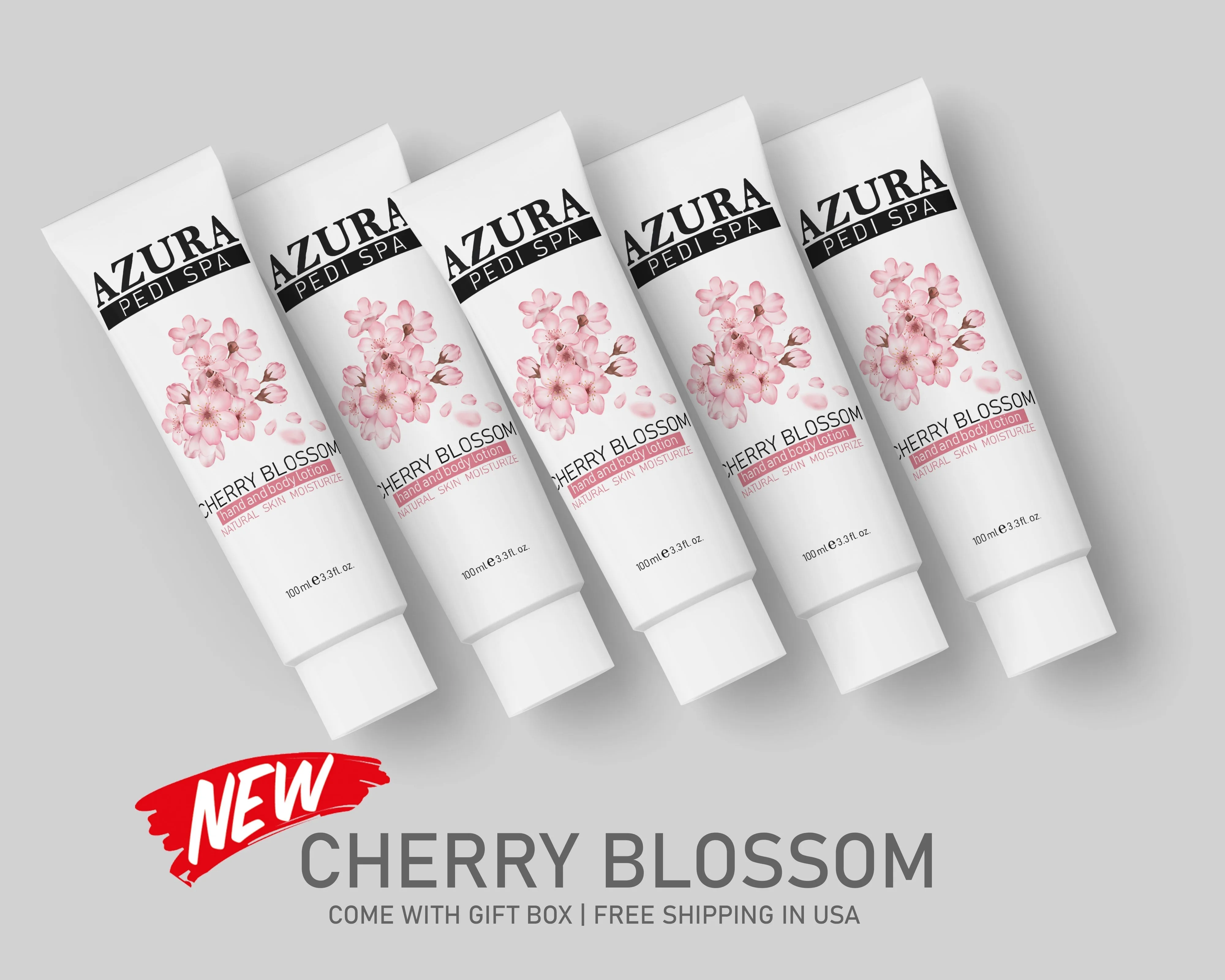 COMBO - AZURA lotion (7 scents) - 60pcs/box - (100ml/3.4oz) - For Holiday Gift included Gift boxes