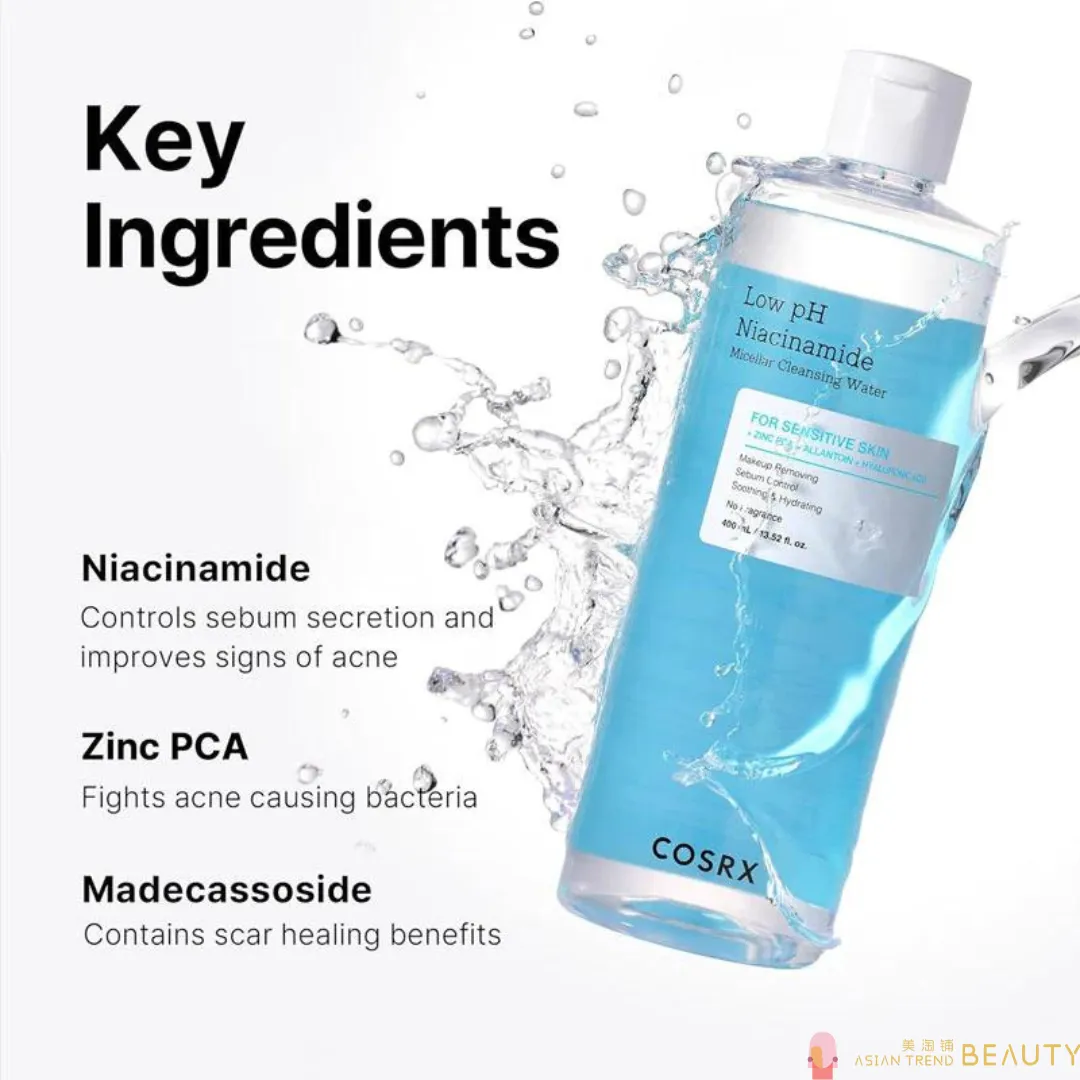 Cosrx Low pH Niacinamide Micellar Cleansing Water 400ml