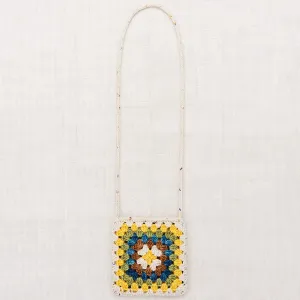 Crochet Big Square Bag in Iris Confetti  by Misha & Puff
