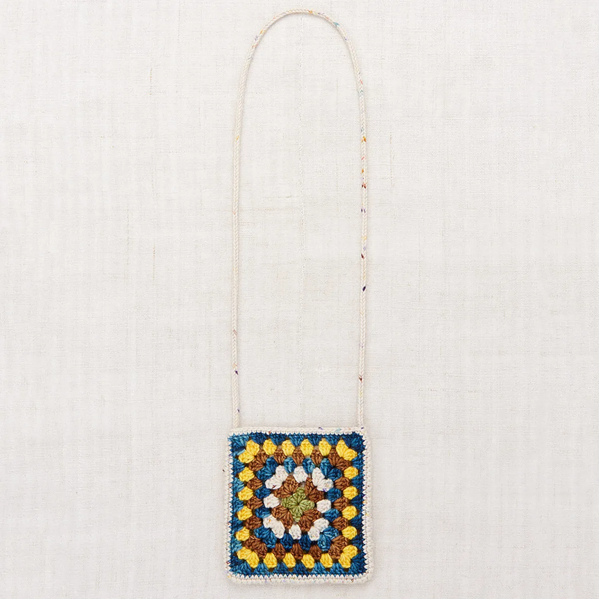Crochet Big Square Bag in Iris Confetti  by Misha & Puff