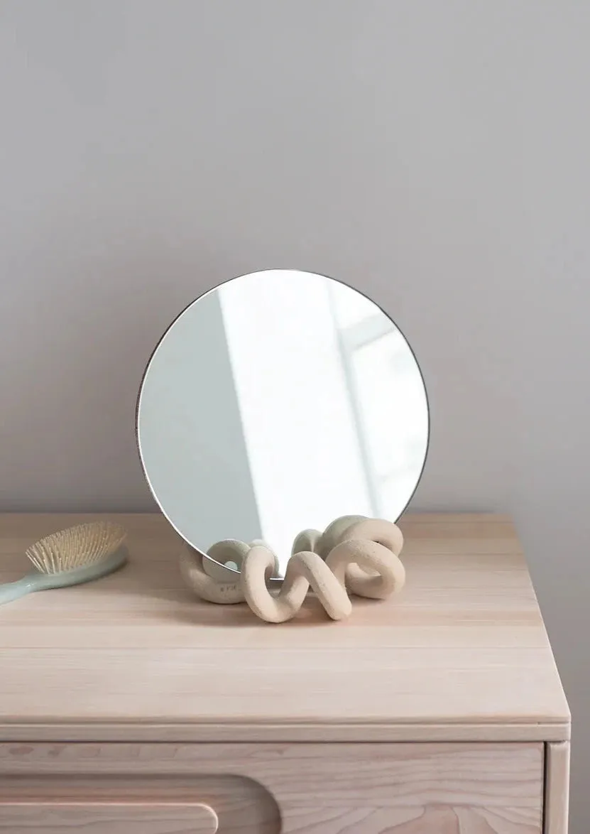 Curlee Table Mirror - Sin Ceramics