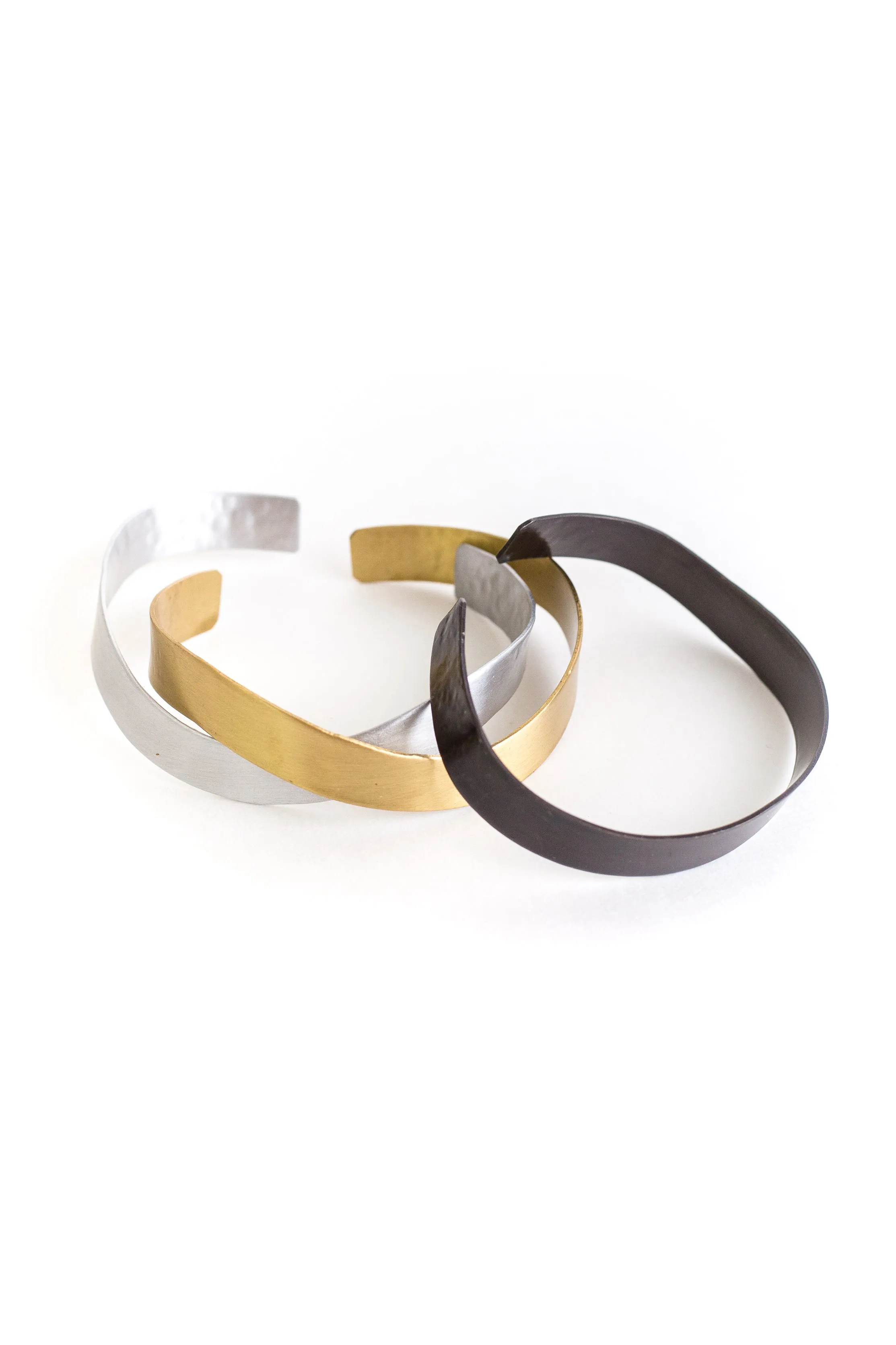 Curved Gold Bracelet