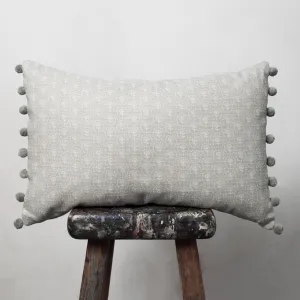 Daisy Pom Pom Oblong Cushion