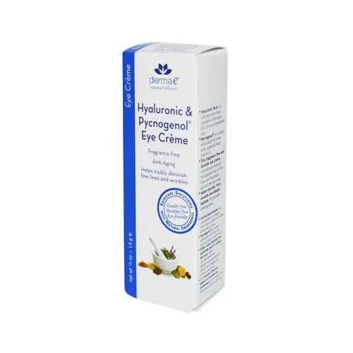 Derma E Eye Creme Hyaluronic And Pycnogenol - 0.5 Oz