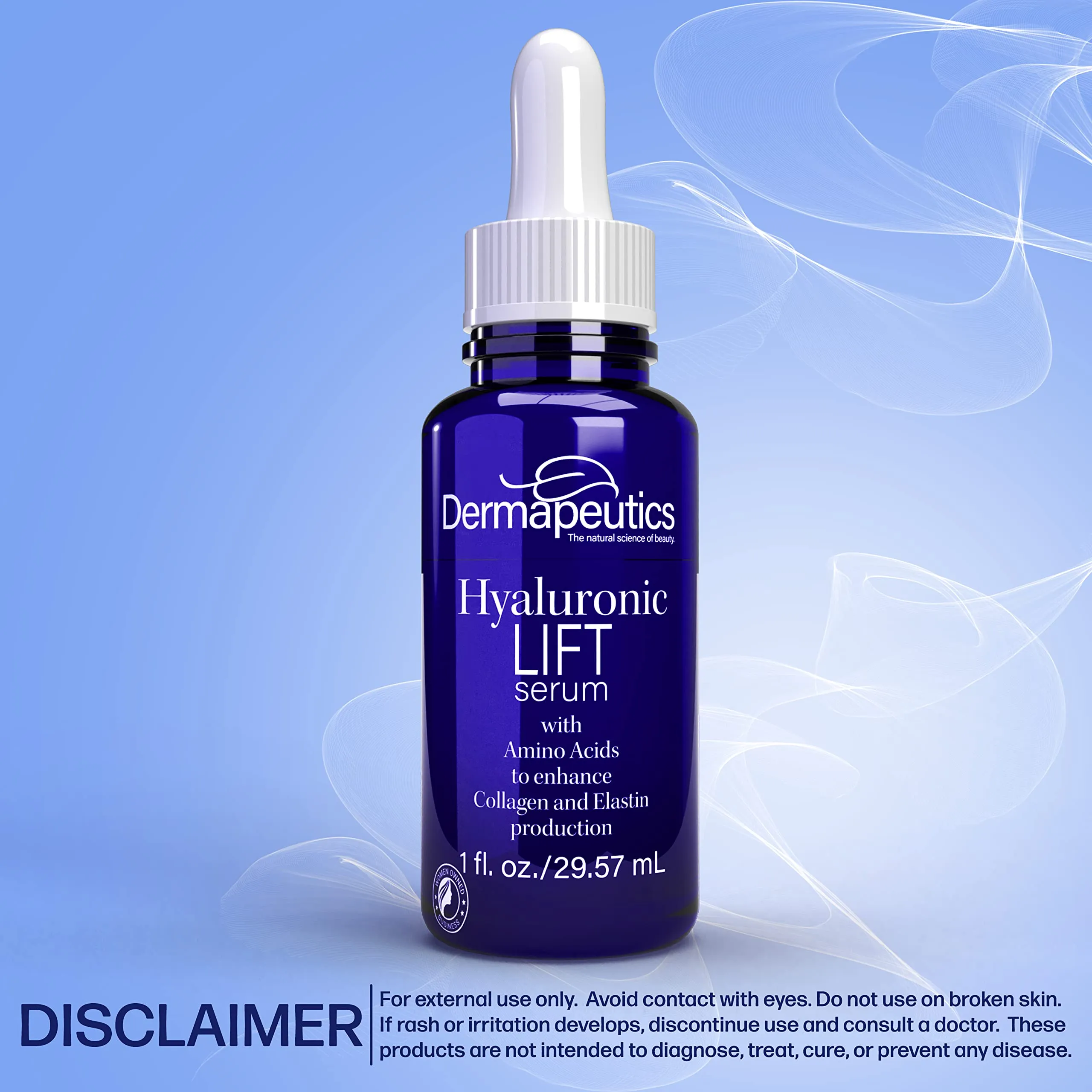 Dermapeutics Hyaluronic Acid Serum for Face, 1 1 Fl Oz (Pack of 2)