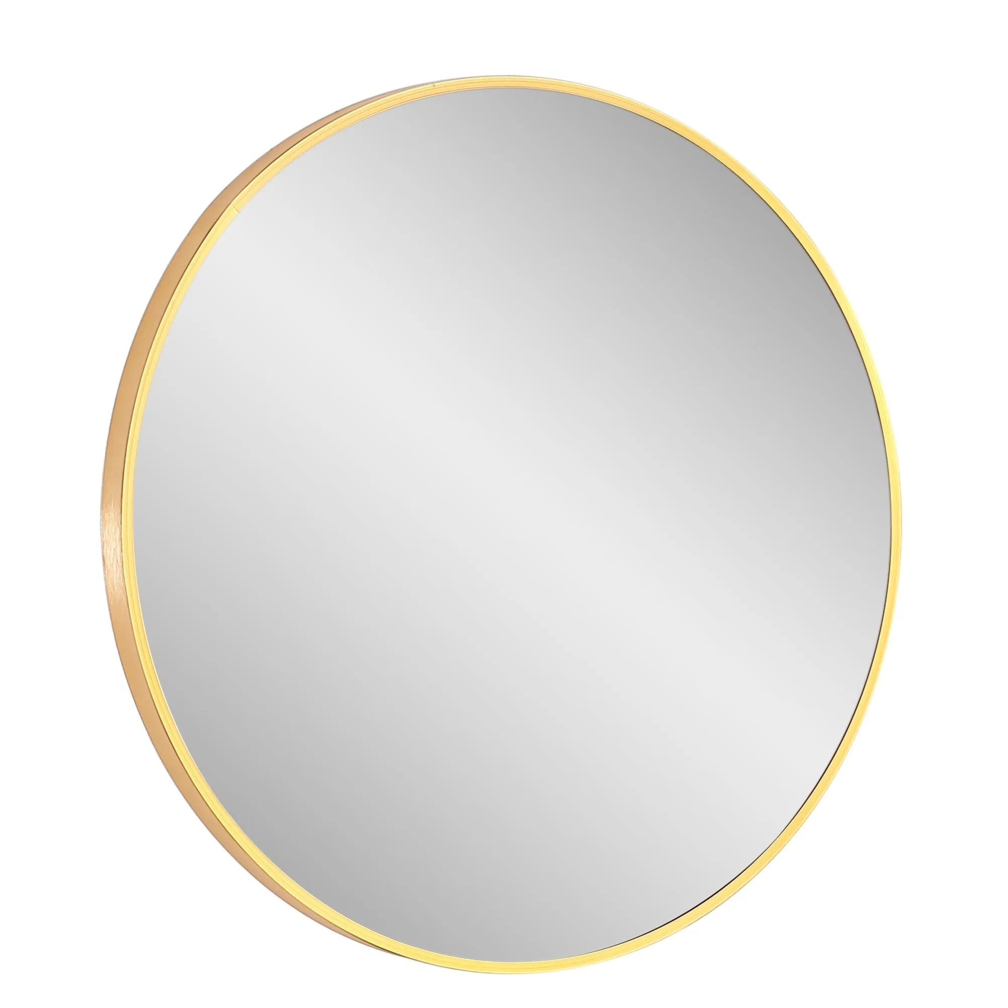 Design Element Vera Round Vanity Mirror Stainless Steel Frame 28" X 28" Round MIR-2828-RR
